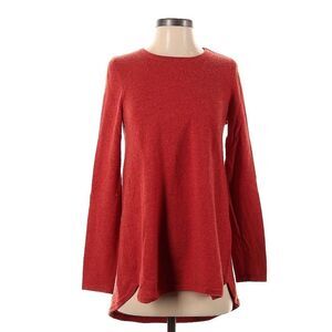 Kinross 100% Cashmere Red Tunic Sweater Small